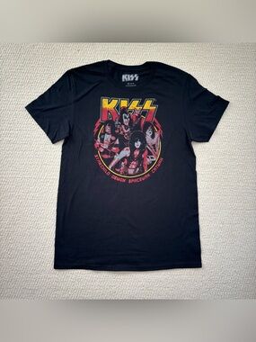KISS Black Graphic Band T-Shirt